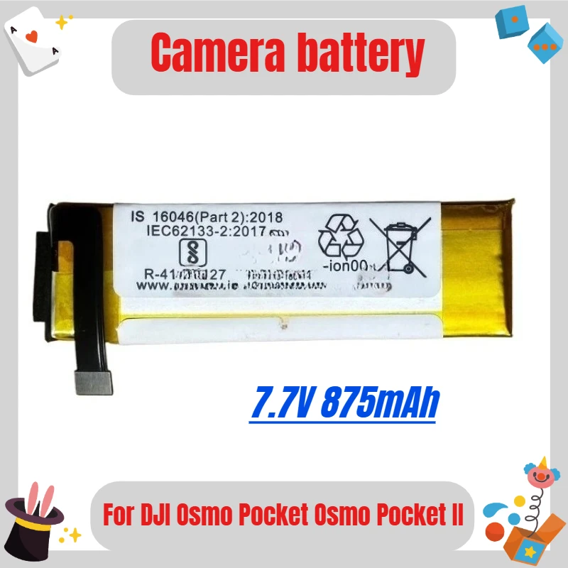 

High Quality Replacement Battery HB3 7.7V 875mAh For DJI Osmo Pocket Osmo Pocket II Osmo Pocket 1 2 Rechargeable Li-ion Battery