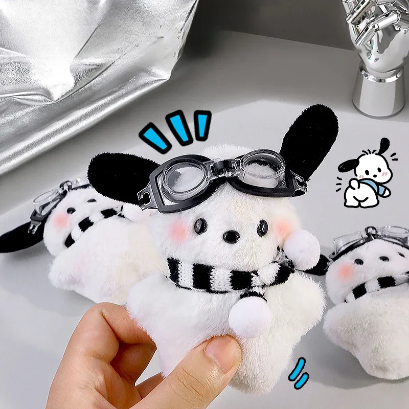 Schöne Pilot Pochacco Charm Schlüsselanhänger Y2K Ornament Auto Schlüsselanhänger Rucksack Dekoration Tasche Charm Schmuck