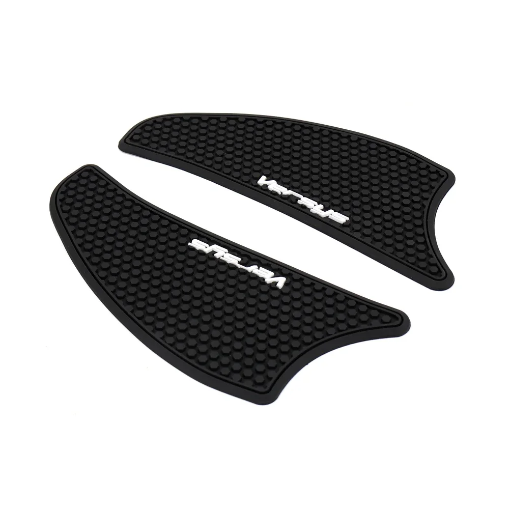 Motocicleta preta Tanque de Gás Pads, Lado de Tração, Fuel Grip Protector Adesivo, decalques para Kawasaki VERSYS 1000 Versys 1000 2016-2021