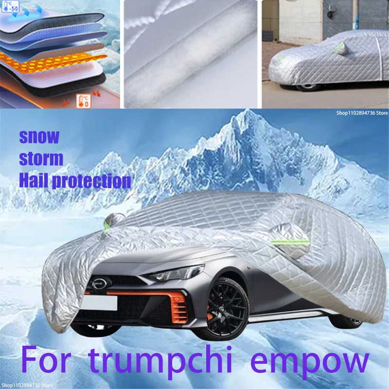 

For trumpchi empow Outdoor Cotton Thickened Awning For Car Anti Hail Protection Snow Covers Sunshade Waterproof Dustproof