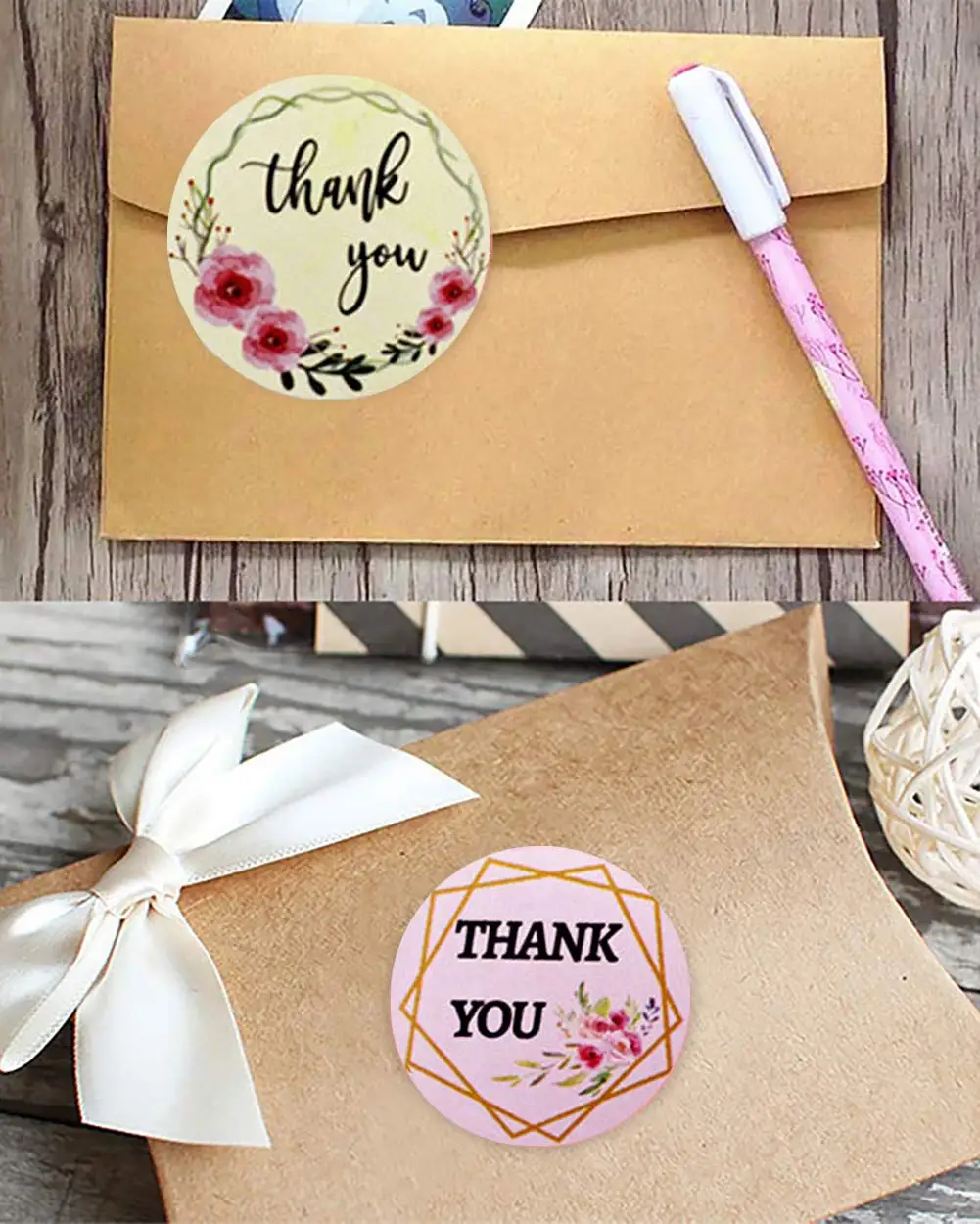 

Thank You Stickers 1'' Adhesive Labels 1000pcs Decorative Sealing Stickers for Gifts Wedding Birthday Party Packaging for Small