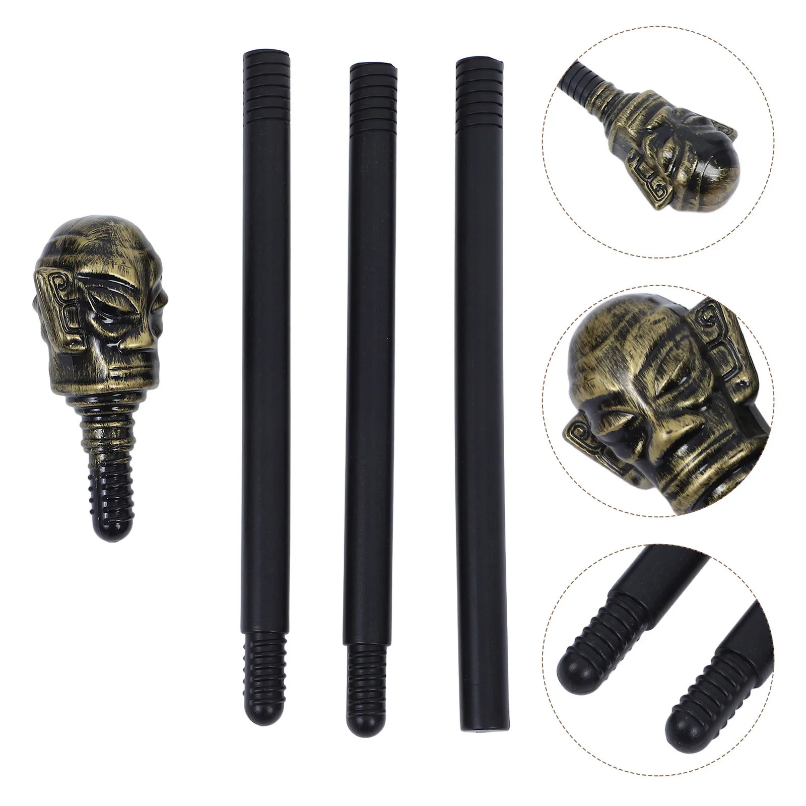 

Halloween Plastic Pharaoh Scepter Staff Ancient Egyptian Costume Wand Walking Cane Mystical Party Prop for Men Women