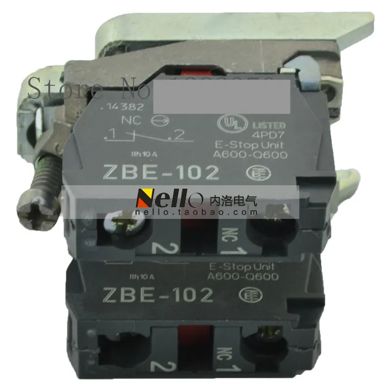 

[ZOB] Authentic original XB4 / 5 base with 2 NC contacts ZB4BZ104 2NC contacts imported from France ---10pcs/lot