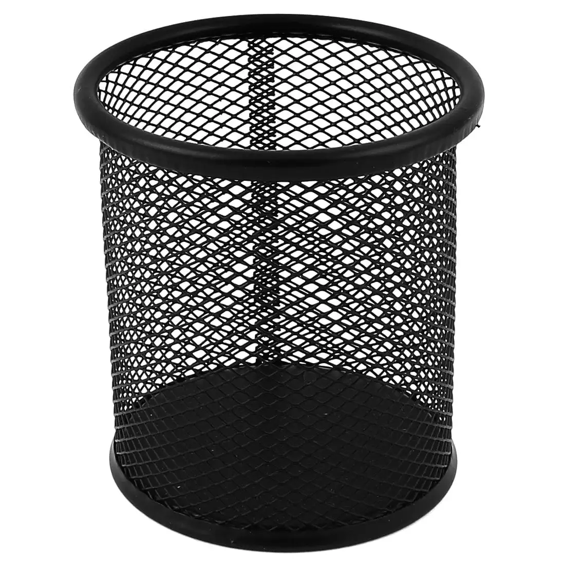 

Unique Bargains Metal Cylindrical Pen Pencil Holders Desk Organizer Holder Black
