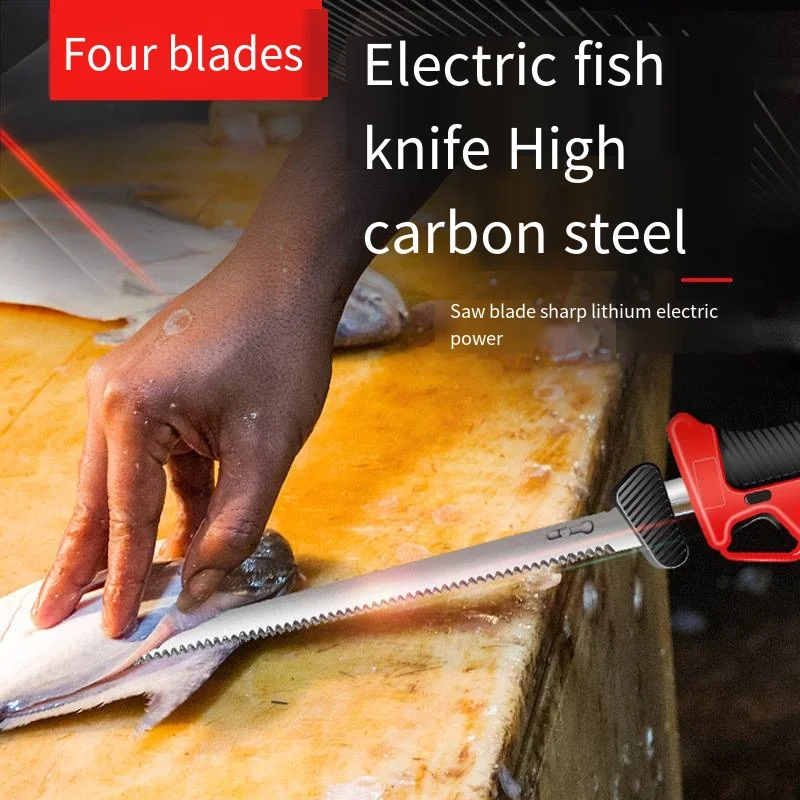 Electric Slicing Knife Rechargeable Kitchen Iithium Electric Cutting Knife To Cut Bread Bones Outdoor Electric Kitchen Knife 493