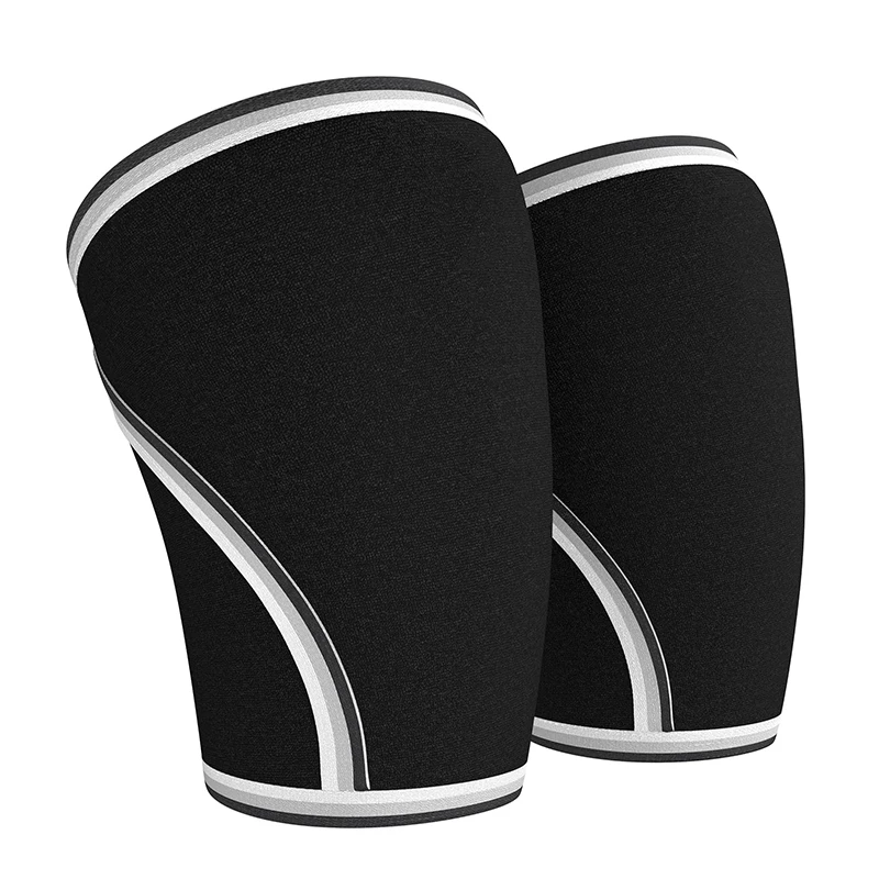 

1 Pair 7mm Neoprene Knee Sleeves Compression Knee Brace Support for Weightlifting Cross Training Squats Workout Powerlifting