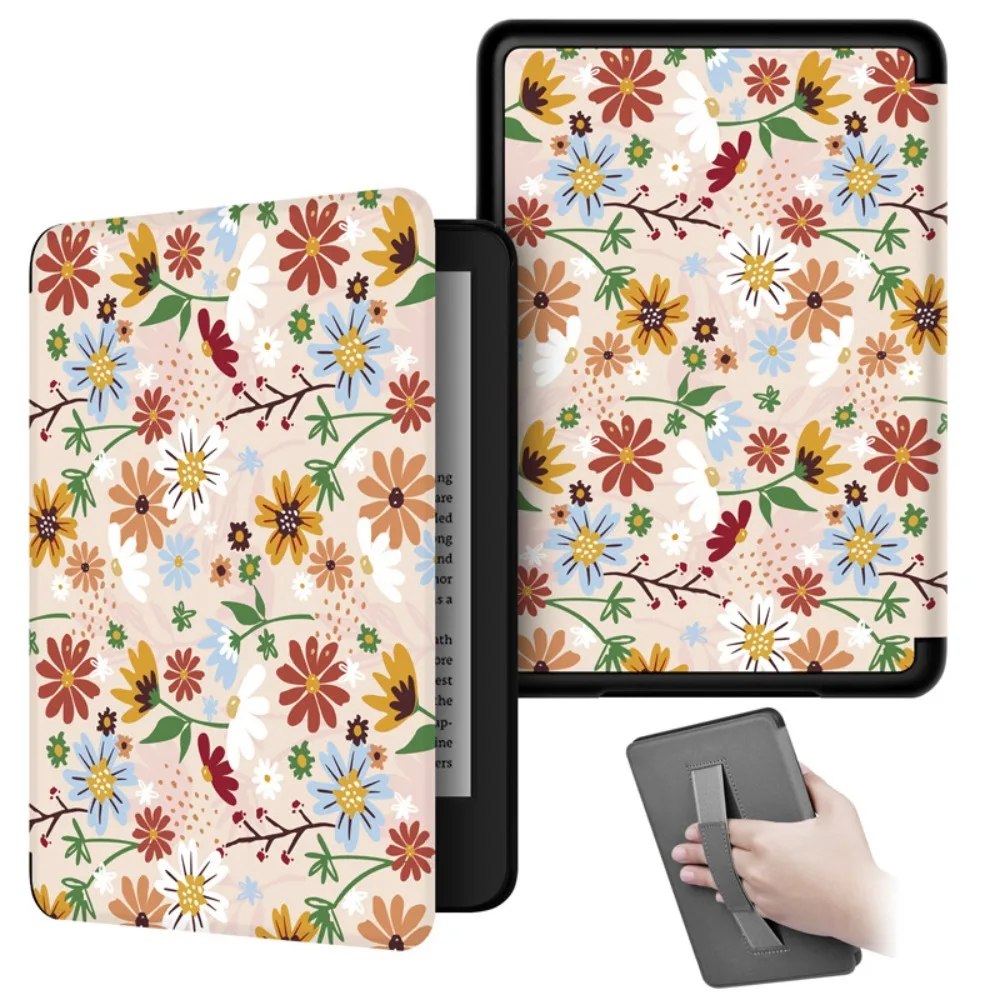 

Чехол для электронной книги с поддержкой рук, защитный чехол для автоматического сна/пробуждения для Kindle Paperwhite 2024 7 дюймов (12-го поколения)/Colorsoft