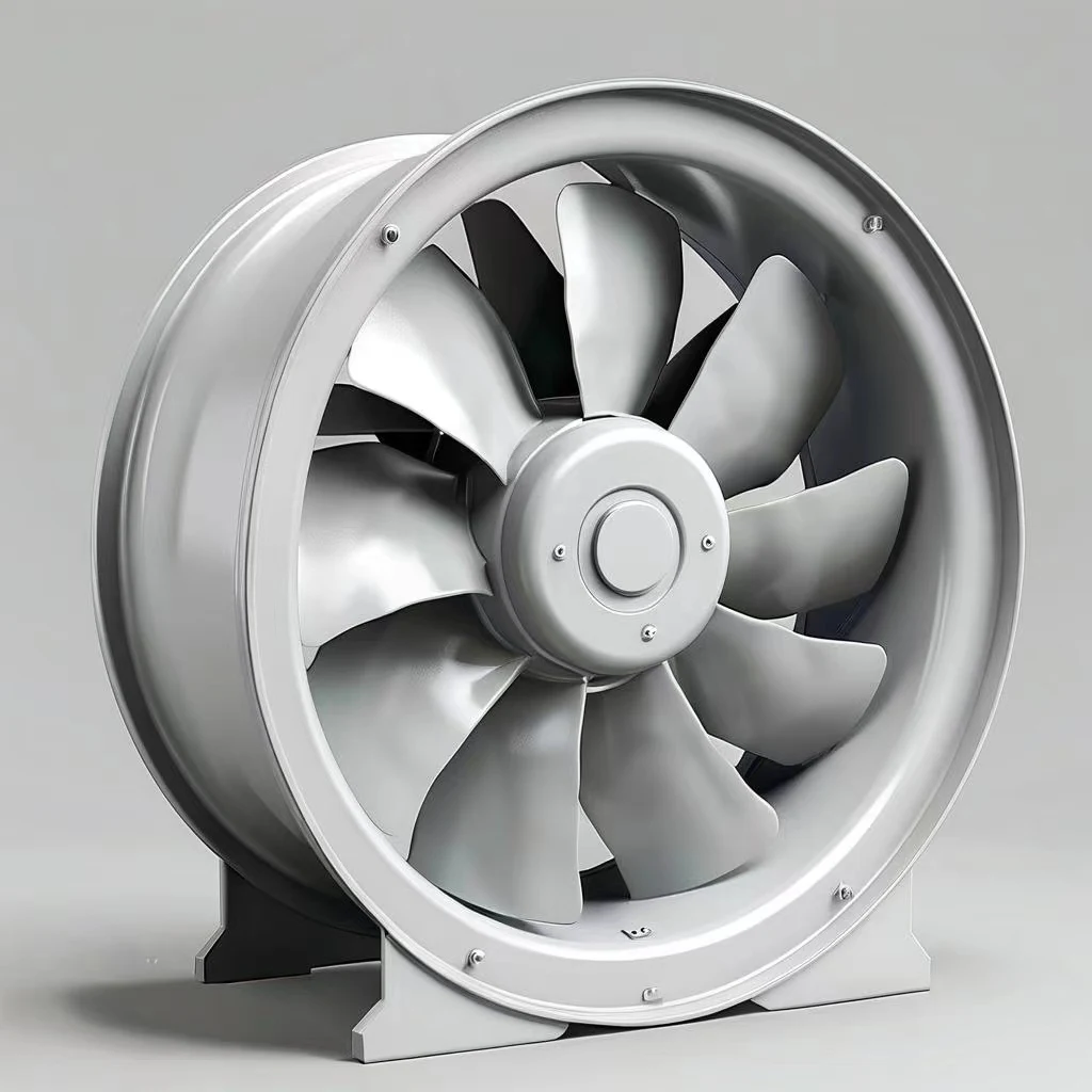 Industrial Axial Exhaust Fan Explosion Proof Ventilation High Pressure Stainless Steel Wall Mount Smoke Extraction - view 4