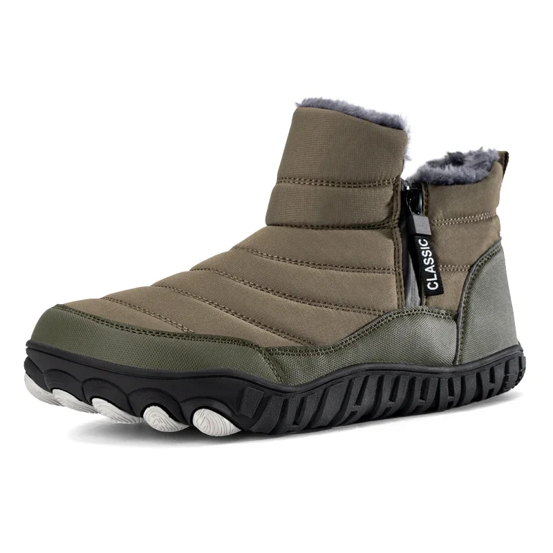 

Snow Boots Mens Hiking Shoes Winter Booties Outdoor Waterproof Boots for Men Ankle Boots Plush Warm Snow Shoes Non-slip