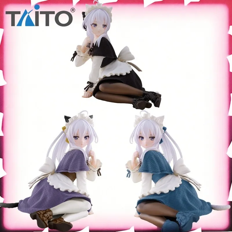

Оригинальная фигурка Taito Desktop Cute Wandering Witch: The Journey of Elaina, версия Elaina Cat Ear Maid, в наличии, модель для декора
