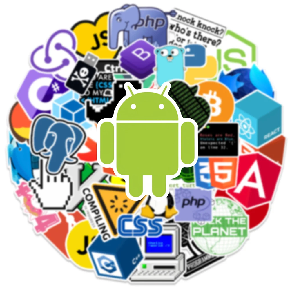 10/30/50 قطعة برمجة الإنترنت Java Geek Php ملصقات مبرمج الكتابة على الجدران ملصق DIY بها بنفسك حقيبة الهاتف المحمول الكرتون الشارات لعبة #4