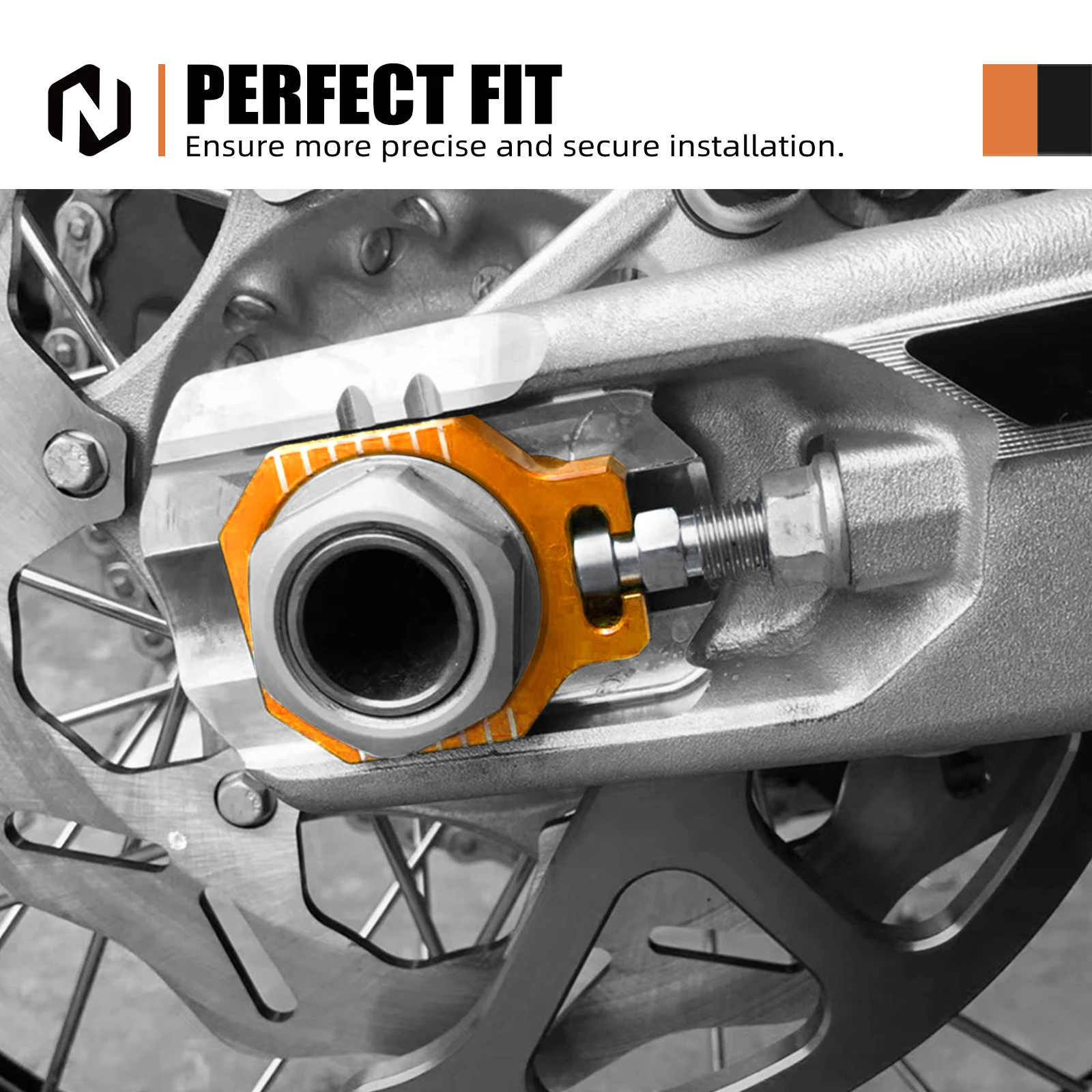 

For KTM SXF 450 SXF 250 SX 125 2013-2022 XC 250 300 XCF 250 350 450 Rear Axle Blocks Chain Adjuster SXF 250 450 Factory Edition