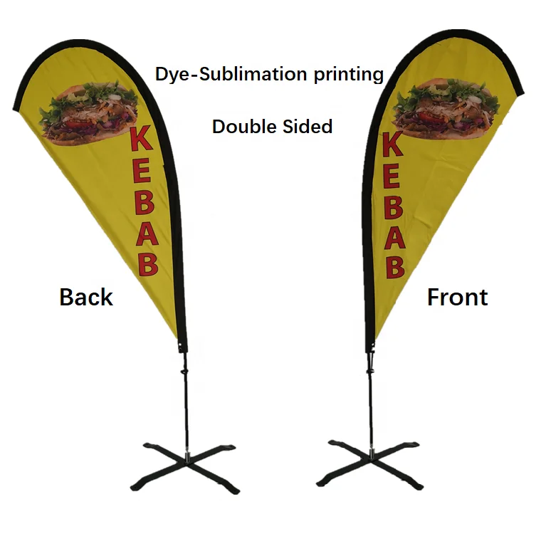 

【Hot】Outdoor Promotional Advertising Feather Beach Flag