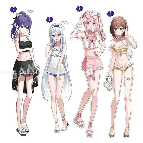 

4PC Project Sekai Akiyama Mizuki Shinonome Ena Anime Acrylic Stand Desktop Decor Ornaments Collection Plate Desk Decor Standing