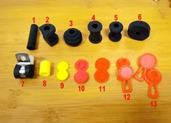 Arandelas de plástico de silicona de goma, accesorios para línea de freno trenzada de acero inoxidable AN3