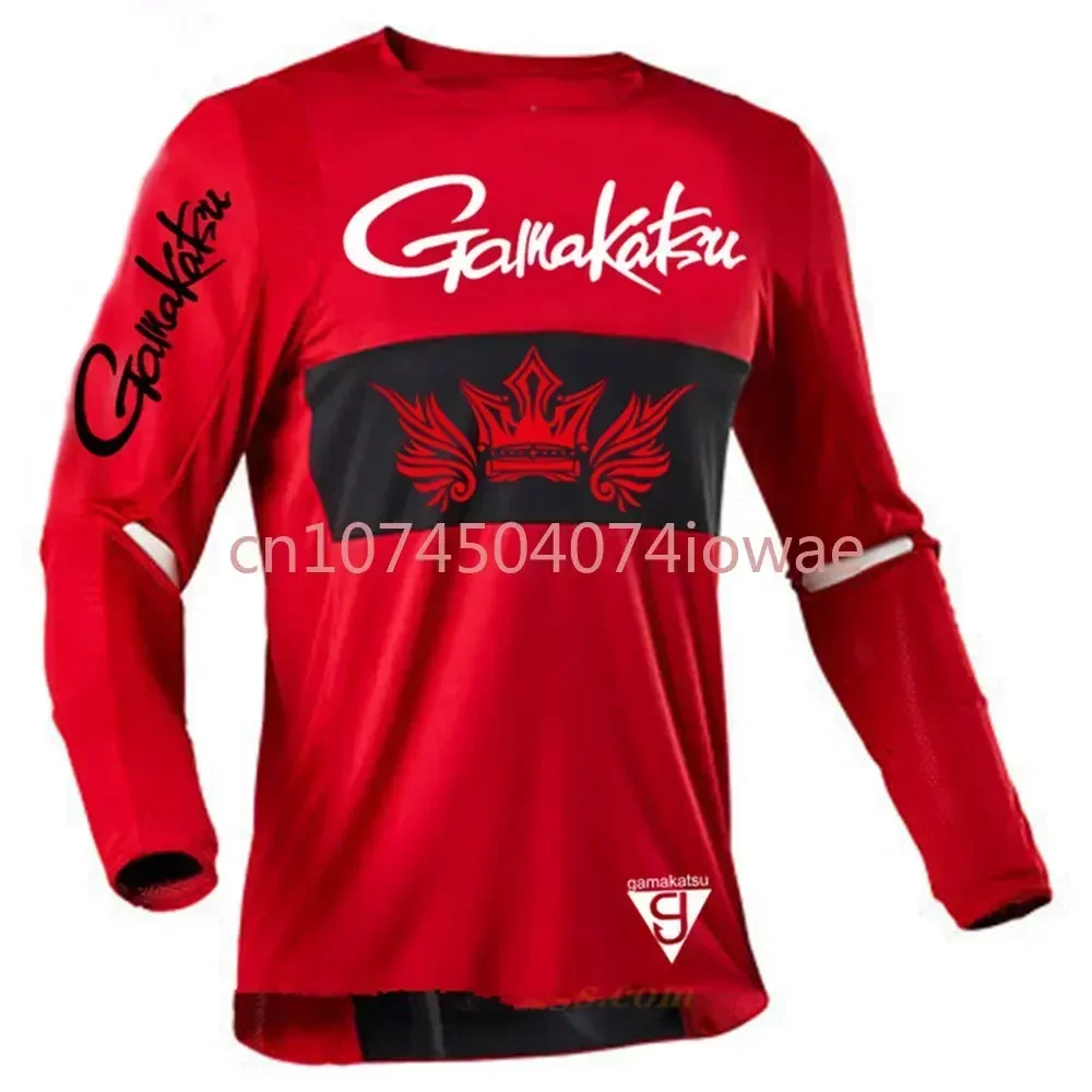 2023 pesca de los hombres protección UV protector solar primavera pesca de manga larga bicicleta de montaña pesca camisa ropa de montar