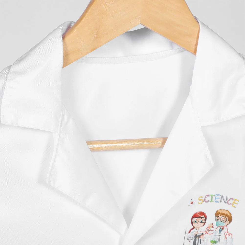 2Pcs Science Lab Coat Scientist Costume Washable Reusable Laboratory Wear for School Stem Activities Creative Role