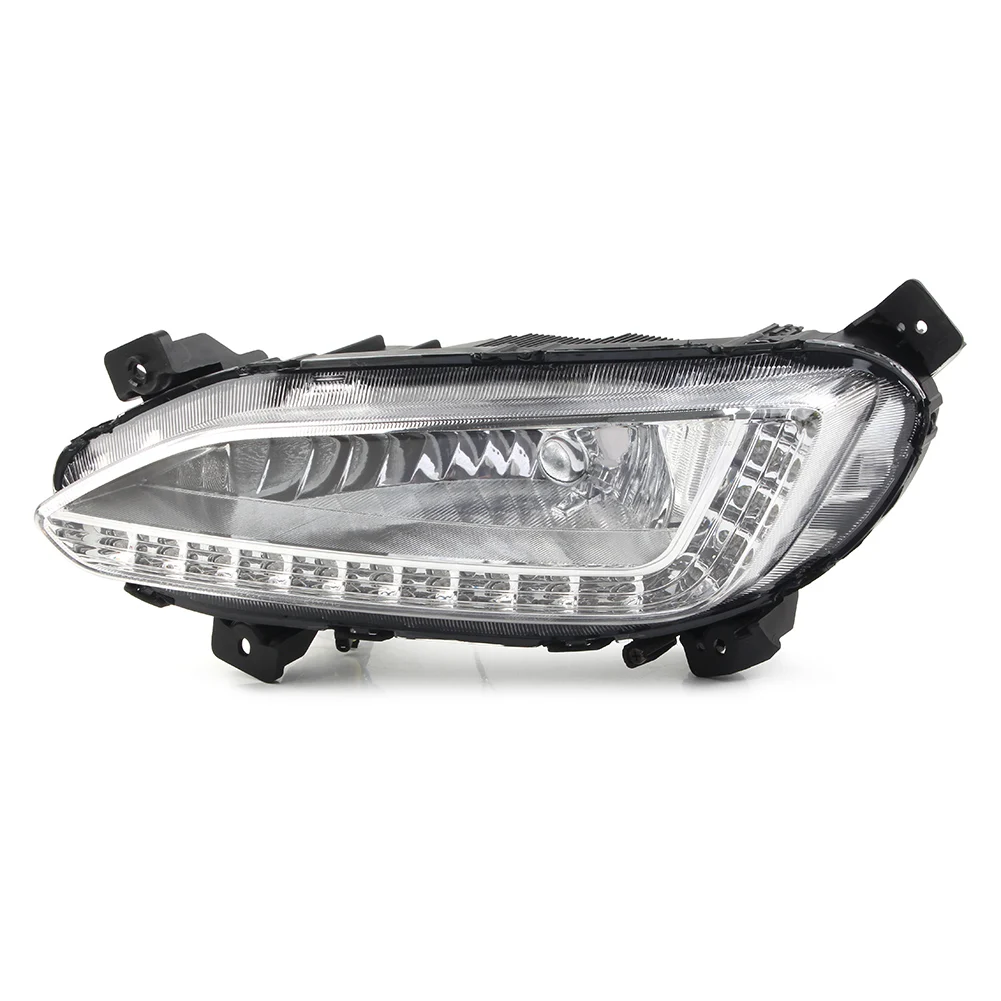 1Pcs Car Front Bumper LED DRL For Hyundai Santa Fe / IX45 2013 2014 2015 Left/Right Daytime Running Lights Lamp