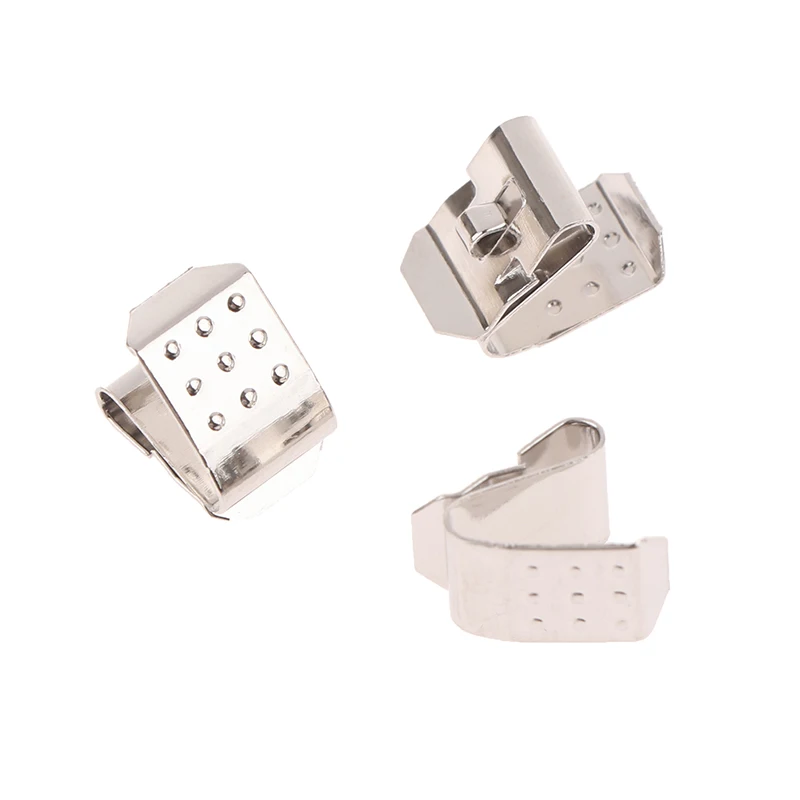 ニッケルメッキの高品質スプリングスチール,単三スナップオンリーフ電池接点,10個