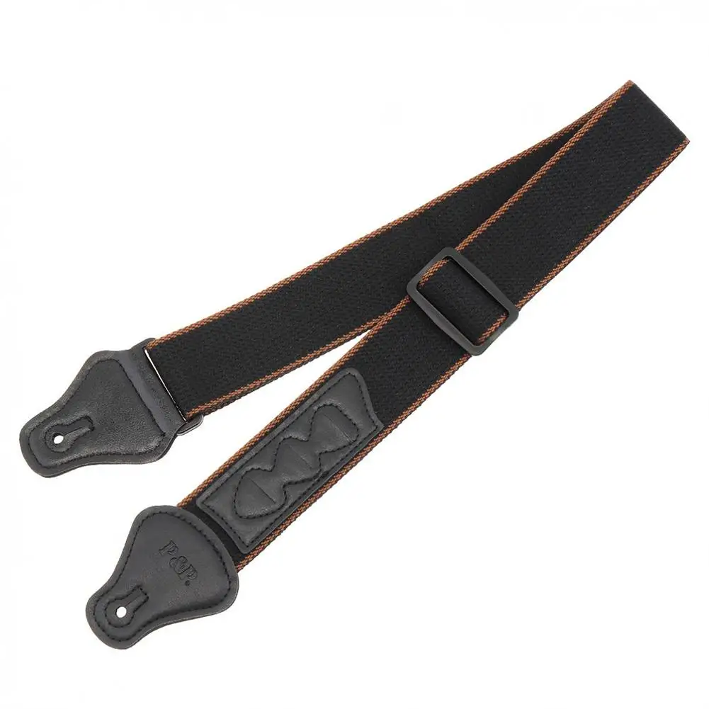 7pcs Folk Electric Guitar Straps Kit Adjustable Cotton Strap with Buckle Gasket Headband Picks Guitar Accessories