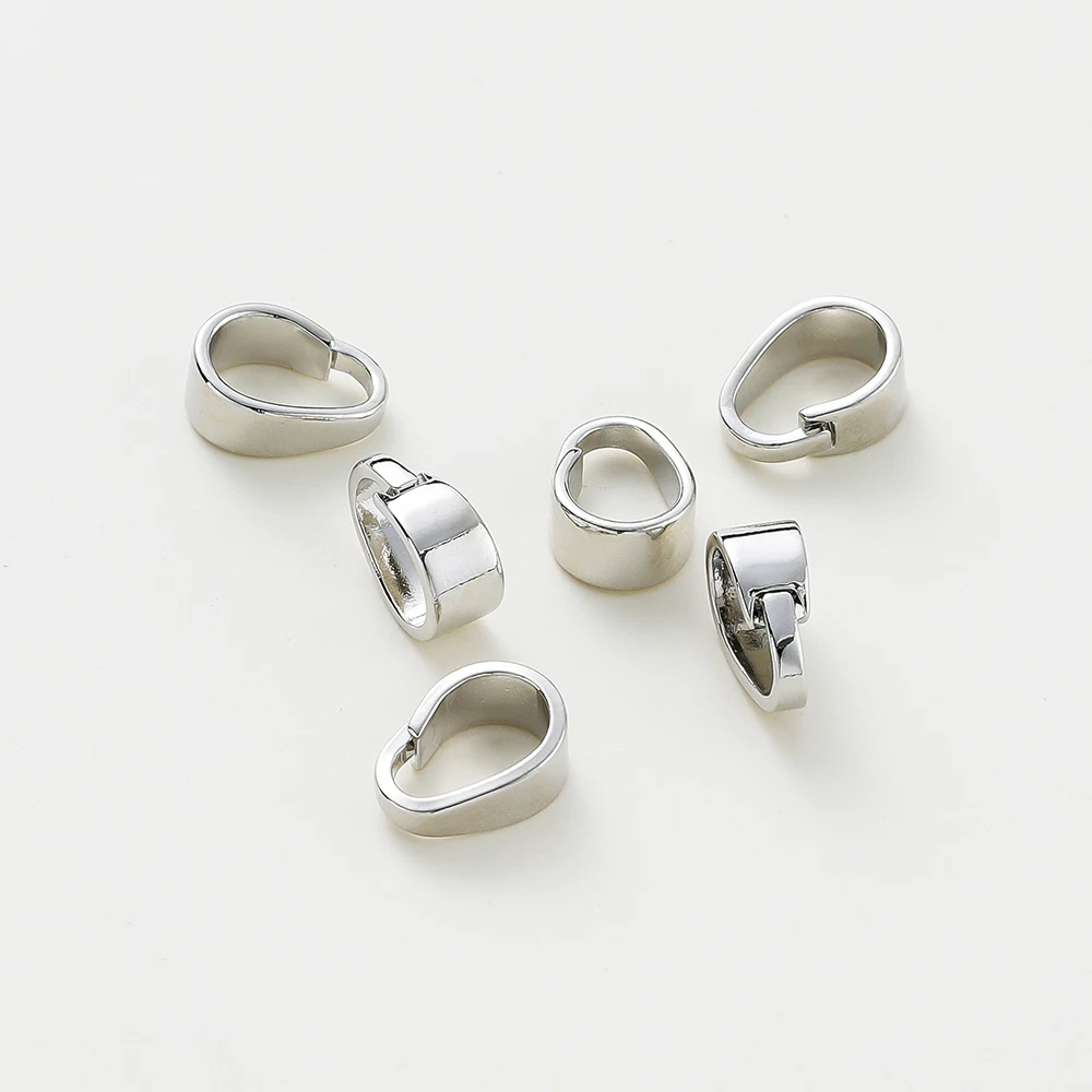20 teile/los 14K 18K Gold Farbe Anhänger Pinch Bail Clips Melone Samen Charme Verschlüsse Stecker Groß Für DIY Nacklace, der Entdeckungen