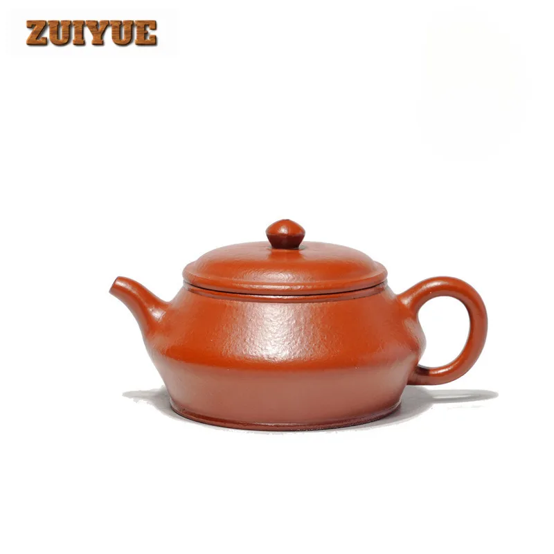 120ml Luxury Yixing Purple Clay Teapots Famous Artists Handmade Sketch Pot Raw Ore Zhu Mud Tea Making Kettle Zisha Tea Set Craft