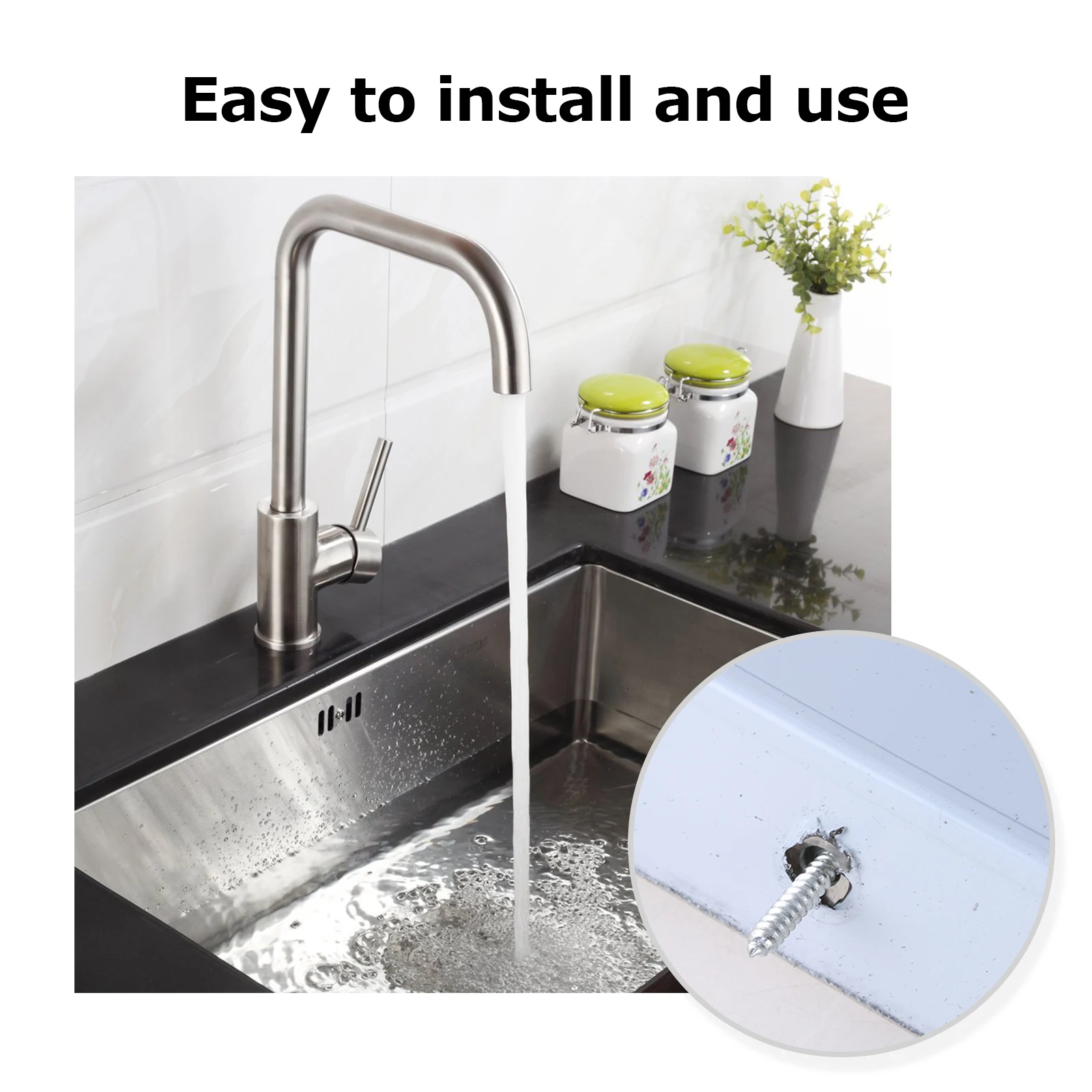 2 Pcs Universal Sink Side Splash Guard Wall Mounted Sink Splash Protector Home Pool Metal Splashback Easy to Clean 85AC