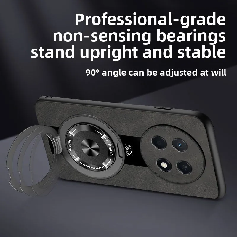 For Huawei Nova15 Max Case Luxury Magnetic Stand Frosted Skin-Friendly PU Leather Protective Cover For MOTO Shockproof Funda