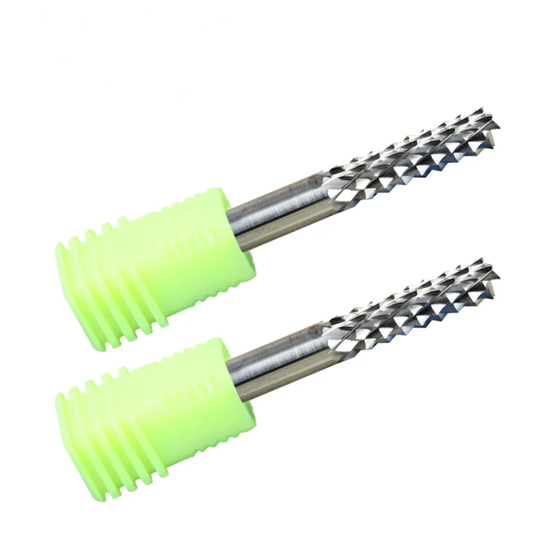 10Pcs 3.175mm, 4mm, 6mm, 8mm PCB Corn Teeth Milling Cutter CNC Router Bits Carbide Drill End mills For circuit Board