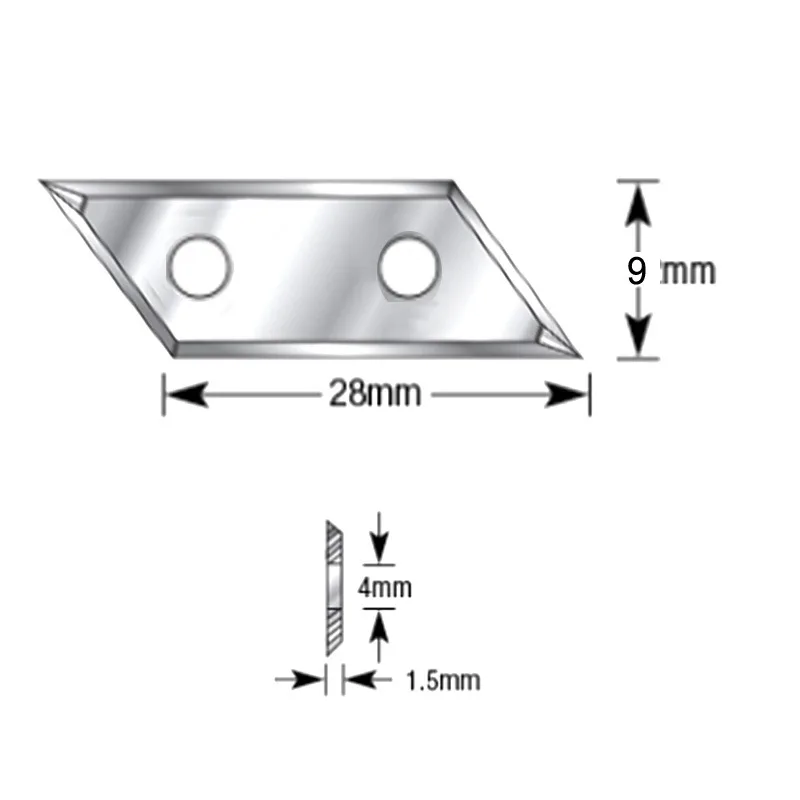 ALLSOME 1/2 Inch 1/4 Inch 8mm Shank Dual Blades 90 Degree V-Groove Router Bit Carbide Insert Wood CNC Router Bit