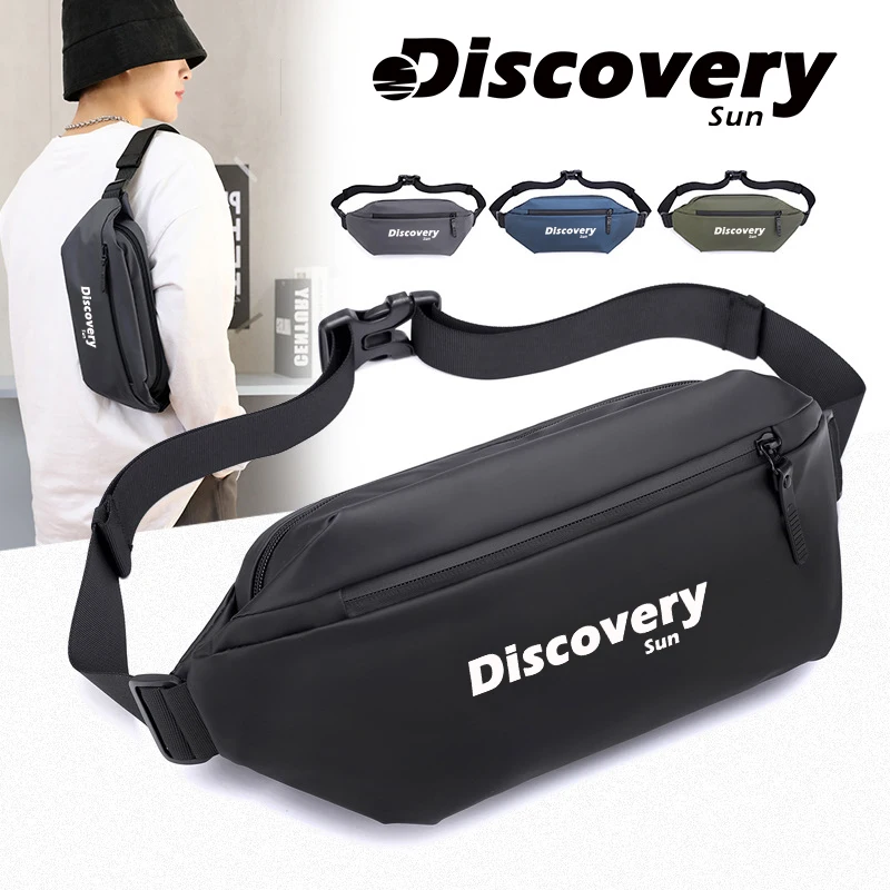 DISCOVERY-SUN Unisex Leisure Fashion Shoulder Bag South Korean Youth Multi Pocket Schoolbag Nylon Waterproof Crossbody Bag