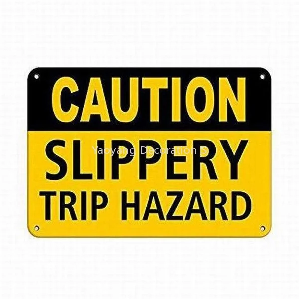 Осторожно, жестяной знак, художественное настенное украшение, винтажный алюминиевый Ретро металлический знак,