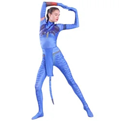 Kids Spandex Avatar Halloween Costume Aliens Full Bodysuit Jumpsuit for Men and Women