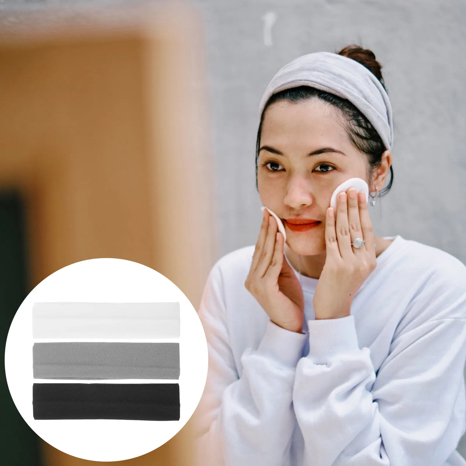 

6Pcs Elastic Sports Headband Breathable Sweat Absorbing Stretchy Workout Hairband Yoga Gym Head Wrap for Women Fitness Running