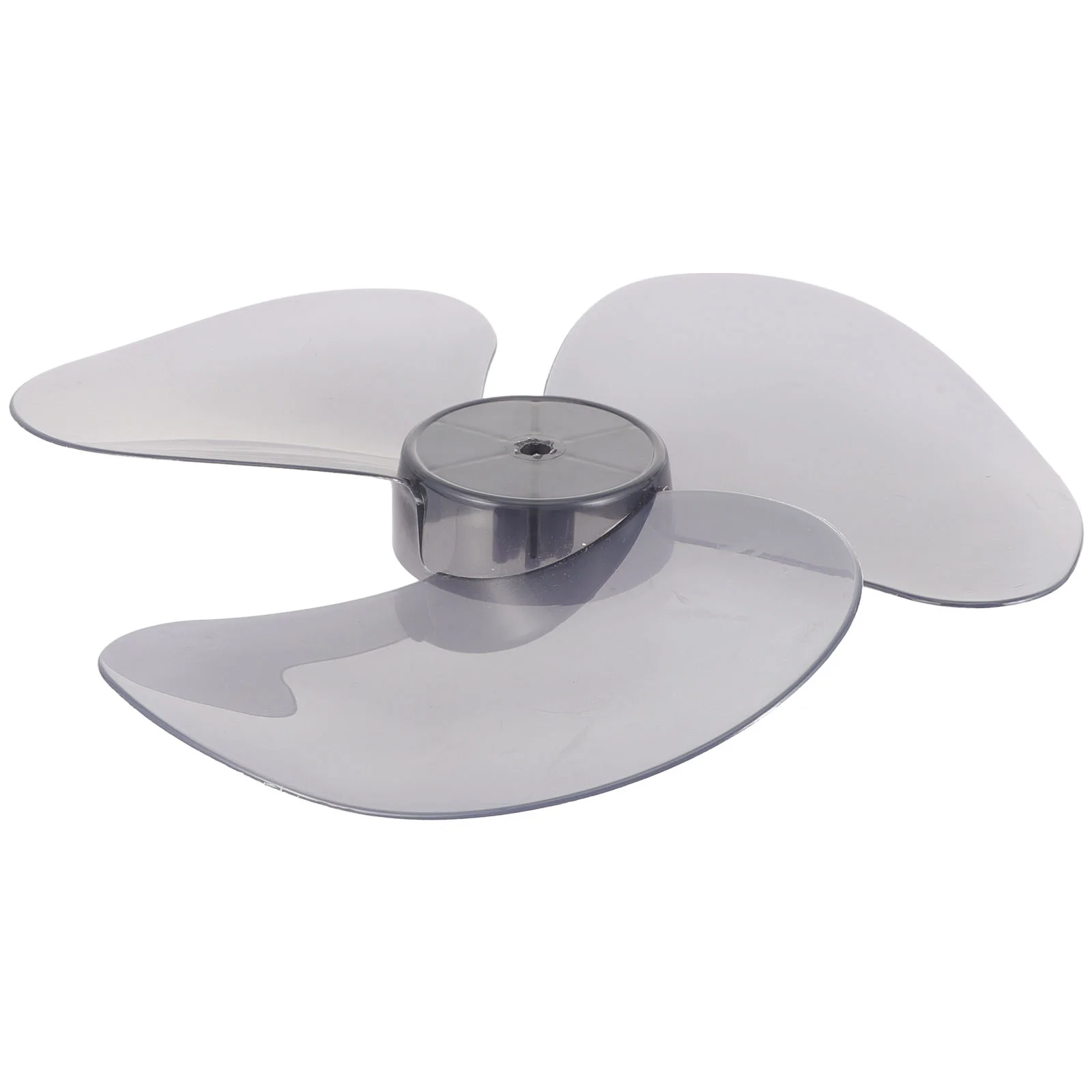 10 Inch Plastic Fan Blade Replacement for Household Standing Pedestal Table Fan Accessories 6 Leaf Transparent Black Easy