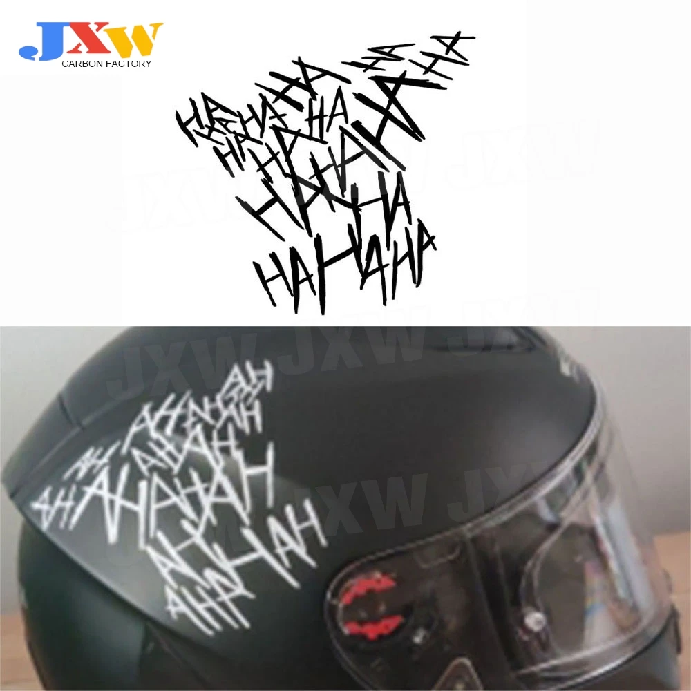 

HaHaHa Joker Car Sticker Funny Helmet Decal Motorcycle Reflective Stickers Stickers Auto Window Bumper Stickers Decoration