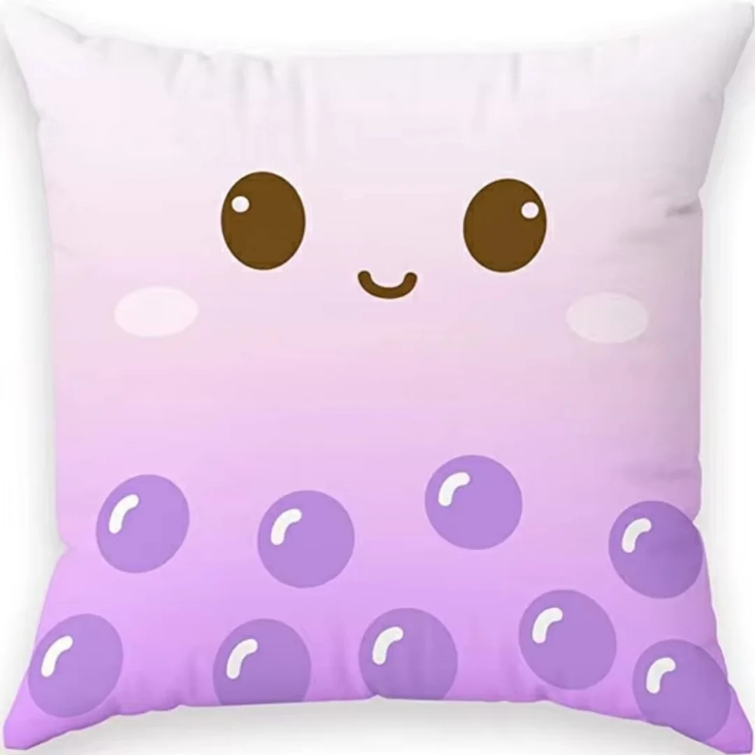 

Cute cartoon animals throw pillow covers with digital printing of short plush fabric Car-shaped sofa cushion office Home decor