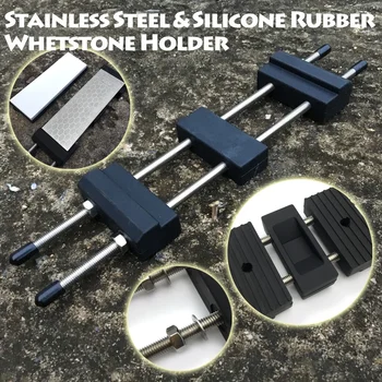 Sharpening Stone Holder Waterstone Stand Grindstone Whetstone Non Slip Base Honing System Fixed Bracket Sharpener Steel Rubber