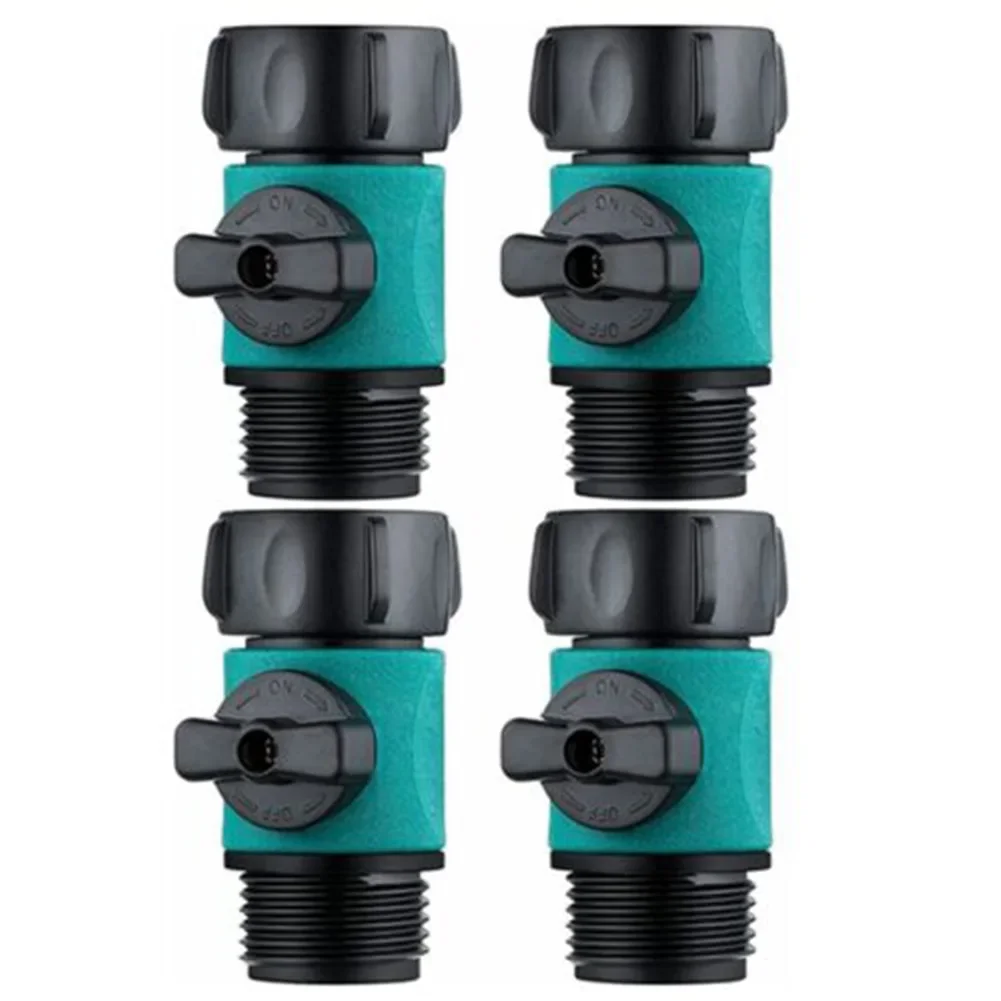 

Turn Off Valve Hose Connector Garden Lawn Sprinkler PVC 3/4 Inch 4pcs ABS Plastic Soaker Equipment High Quality