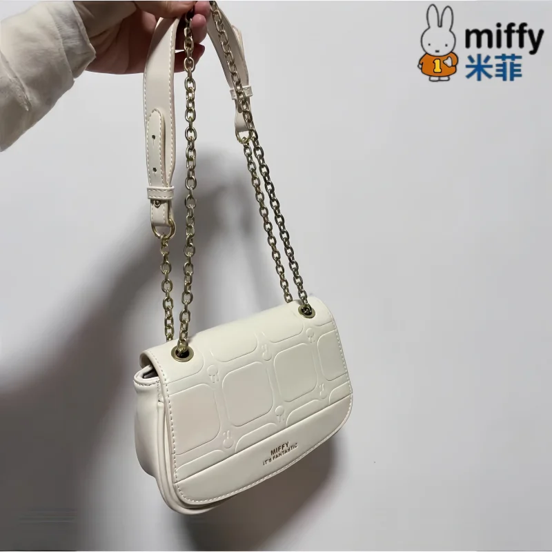 

Miffy Simple Casual Small Bag New Trendy Crossbody Bag Unique Design Chain Strap Small Stylish Bag Charm Collectible Gift