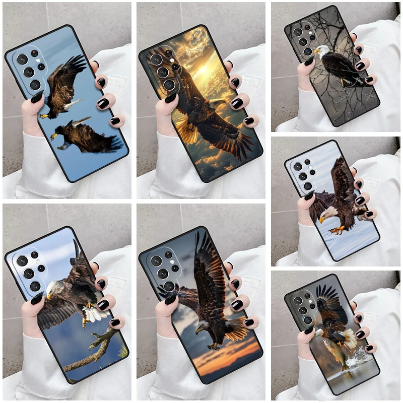 Phone Case For Samsung Galaxy S24 S23 S21fe S22 Ultra Plus Note 10 20 S8 S9 S10 Cover Birds Of Prey Condor