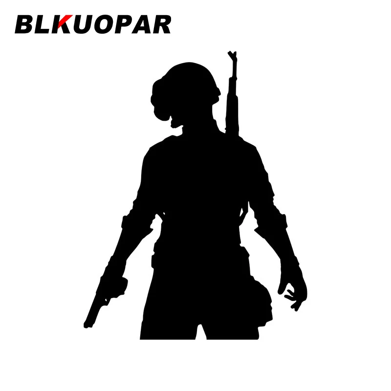 BLKUOPAR PLAYERUNKNOWN’S BATTLEGROUNDS Game Car Stickers Funny Decal Sunscreen Die Cut Trunk Helmet Car Decoration