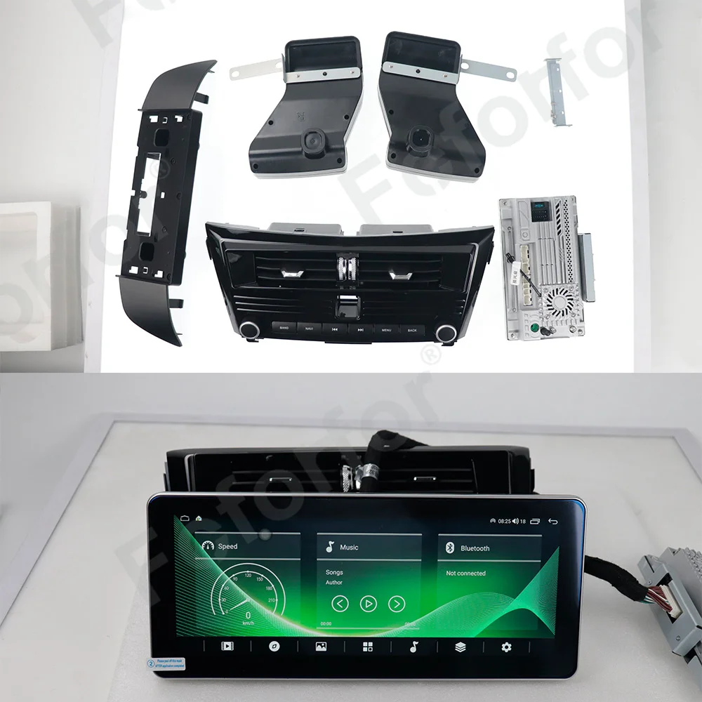 Android 13.0 Car AC For Nissan X-Trail Qashqai 2014-2020 Air Conditioning Vents GPS Navigation Multimedia Player Car Auto Radio