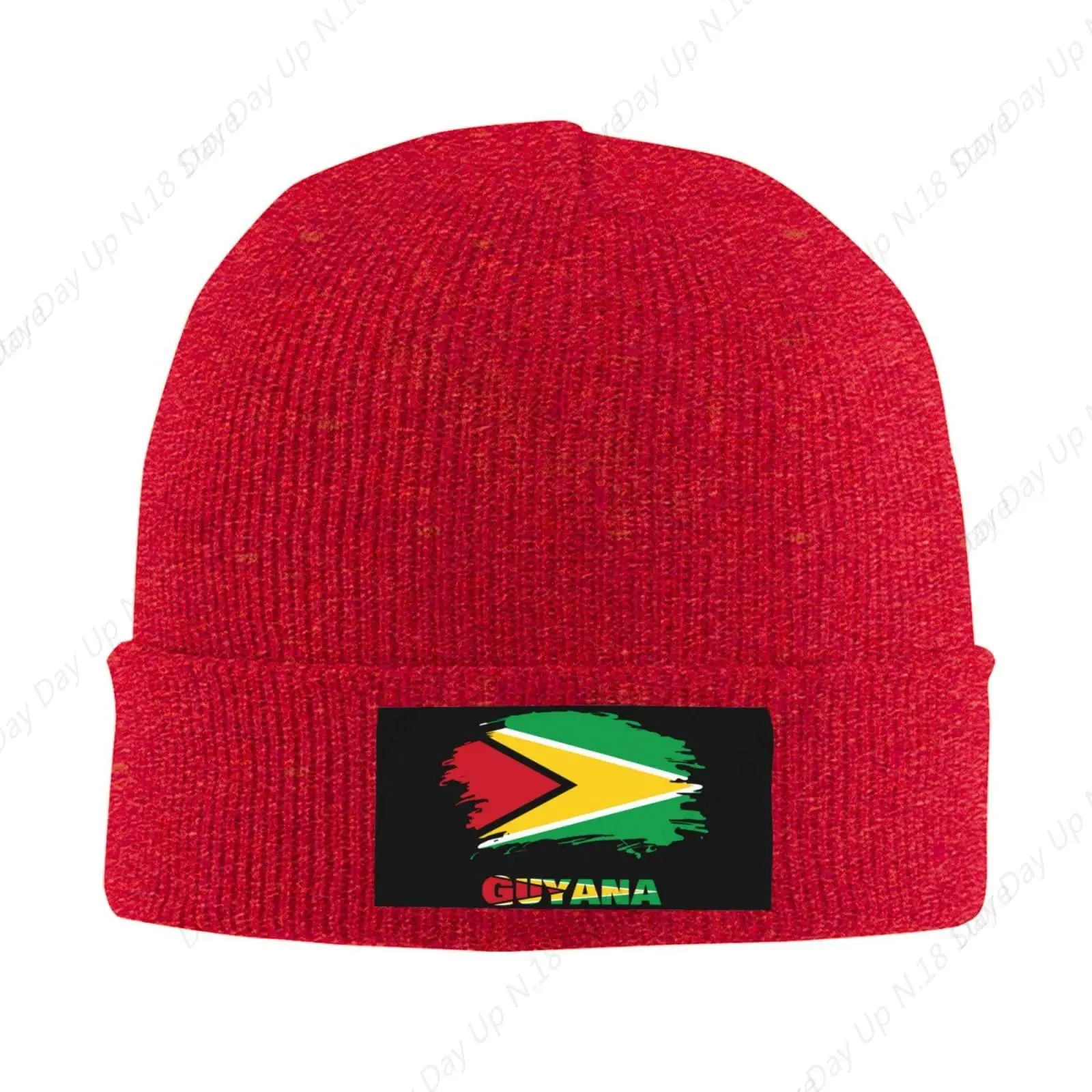 

Vintage Guyana Guyanais Flag Beanie Knit Hat For Men Women Winter Classic Acrylic Skull Caps Warm Soft Beanie Ski Stocking Hats