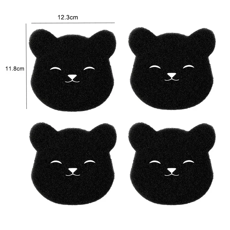 4/8PCS Pet Hair Remover Bear Shape Laundry Ball Washing Machine Lint Catcher Reusable Clothes Sofa Cat Dog Hair Cleaning Sponge