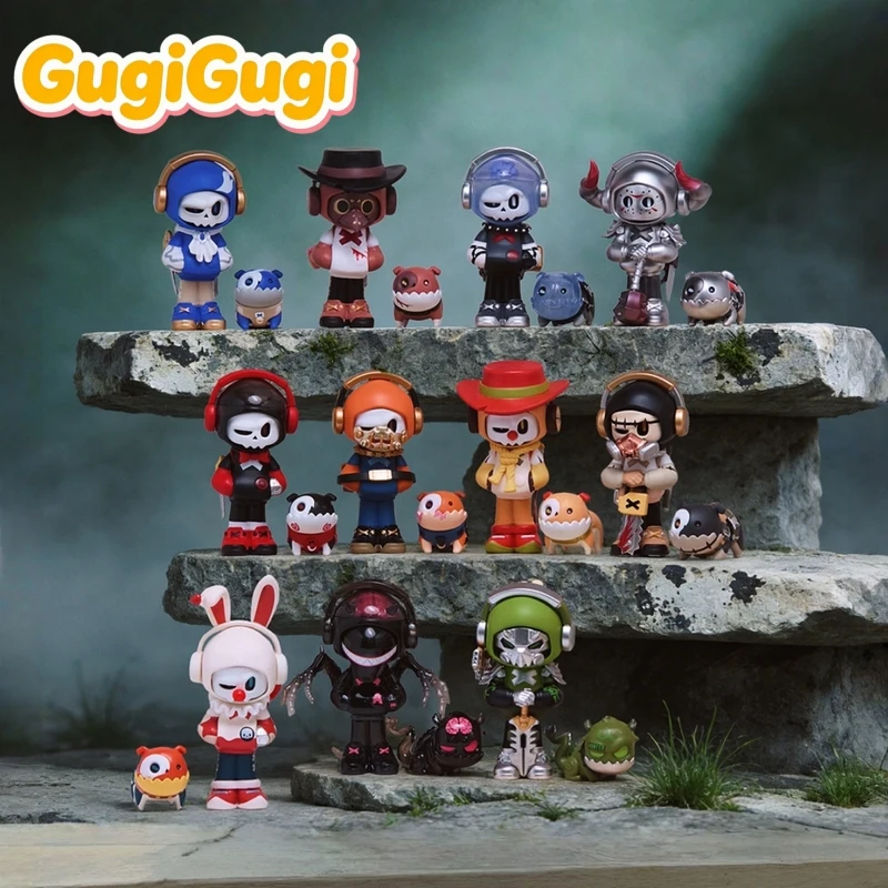 

Genuine Mr.Bone The Wicked Union Series Figure Blind Box Cool Stylish Anime Character Model Ornament Mystery Box Collect Gift