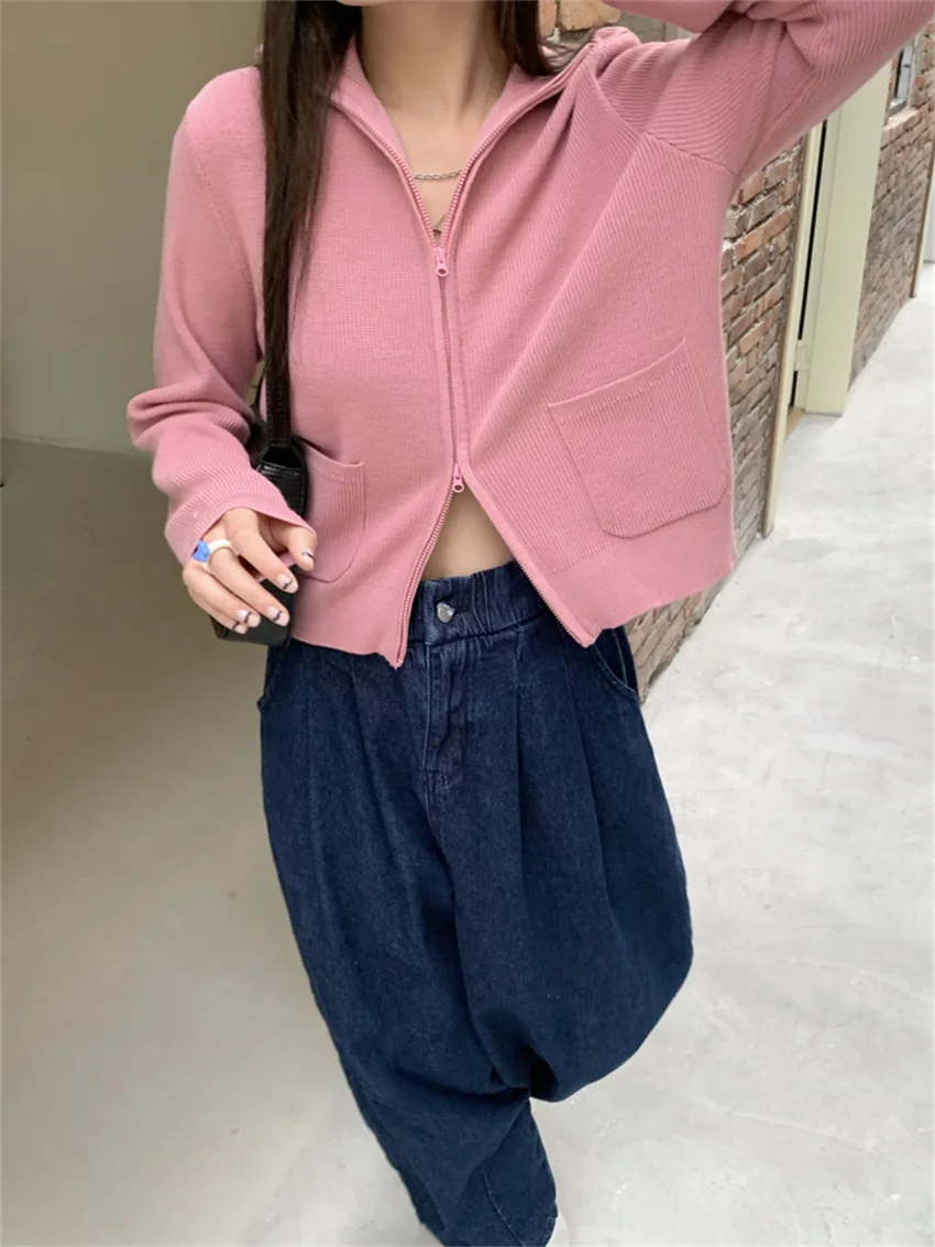 PLAMTEE Office Lady Sweaters Women Chic Knitwear All Match Daily Solid Gentle OL Winter Solid New Loose Elegant Cardigans