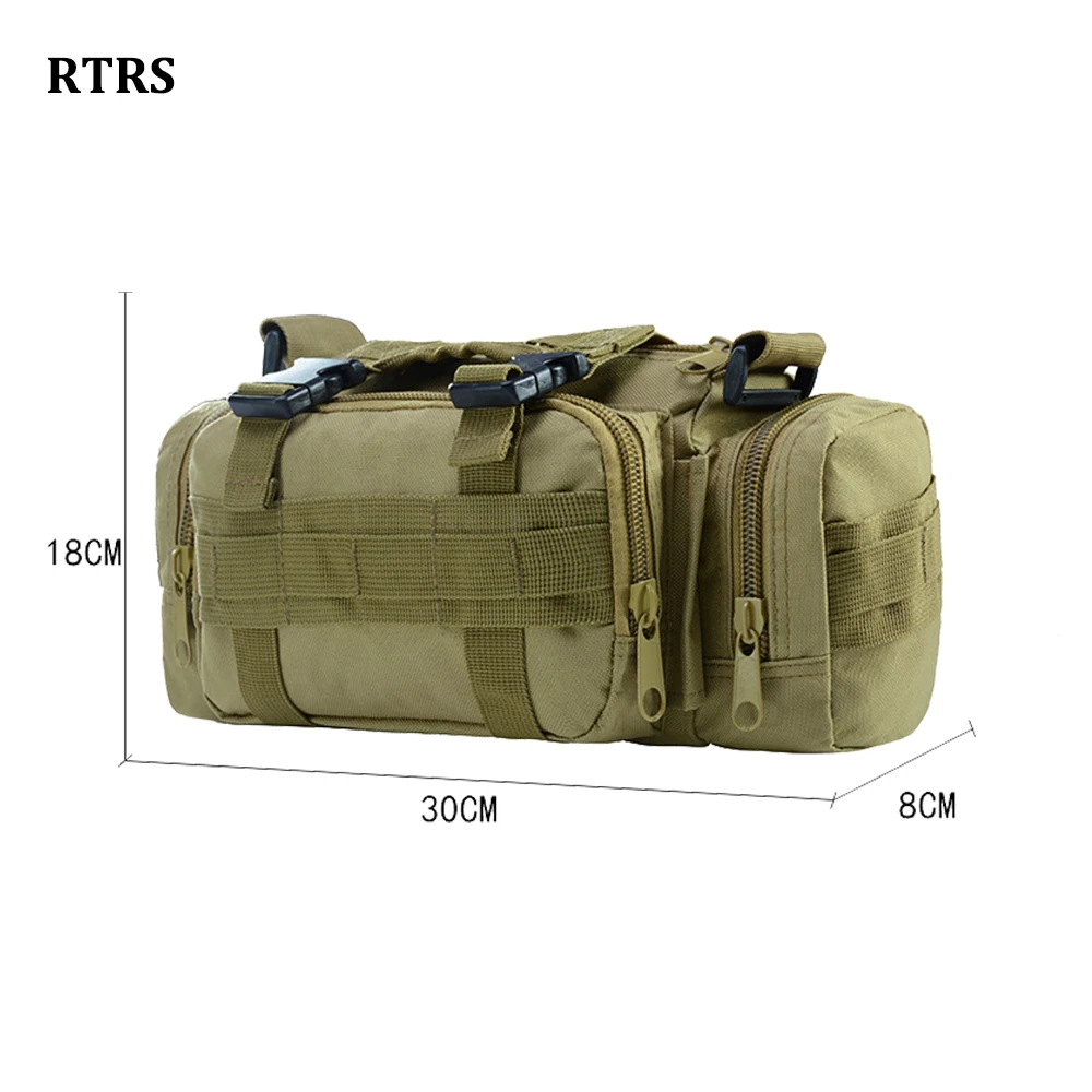 Outdoor Multifunctional Cameral Shoulder Bag Military Tactical Waistpack Waterproof  Hiking Camping Trekking  Cycling Sling Bag