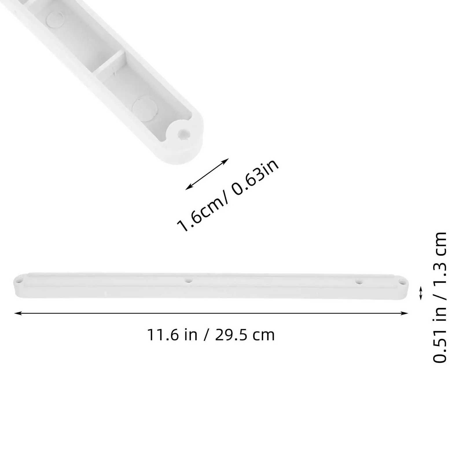 2Pcs Plastic Cabinet Drawer Slides Smooth Quiet Sliding Rails for Kitchen Wardrobe Dresser Drawers Easy Installation