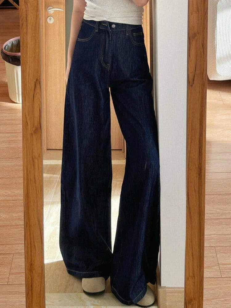 

Джинсы Blue Bell Bot: Мужские и женские, прямые, свободные, широкие брюки в стиле High Street, длинные брюки-кюлоты